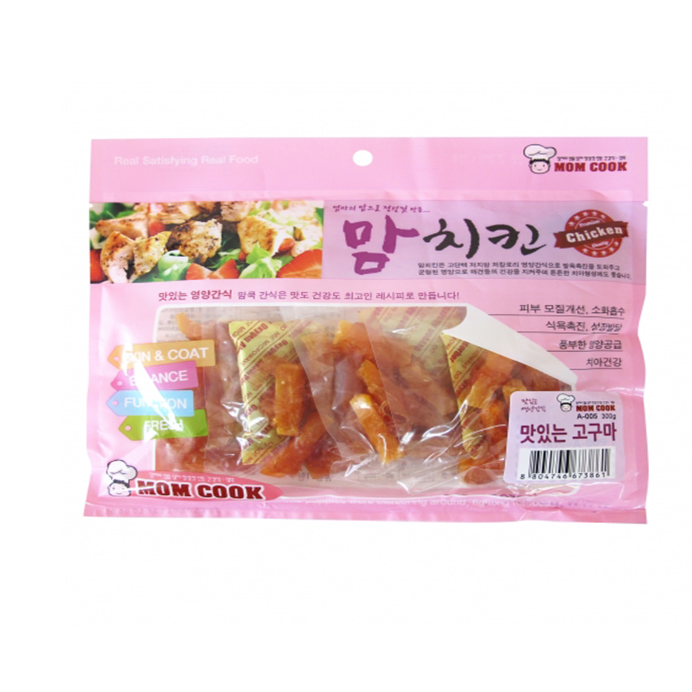 강아지간식 맘쿡(맘치킨)-맛있는 고구마300g